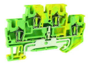 Клемма пружинная заземляющая двухуровневая UJ5-2.5/2-2JDE