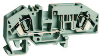 Клемма пружинная с автомобильным предохранителем UJ5-6CW/RD