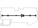 Клемма пружинная со встроенным диодом UJ5-2.5/2×2DE