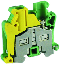 Клемма винтовая UKJ-6MJD на DIN рейку для заземления миниатюрная