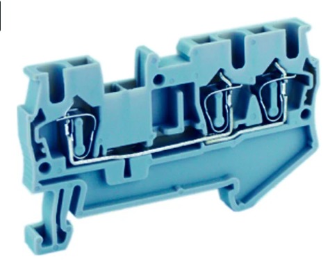 Клемма пружинная UJ5-4/1×2(BU)