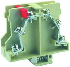 Клемма барьерная JF5-2.5S3L (стальной винт с квадратной головкой)