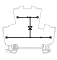 Клемма винтовая двухуровневая со встроенным диодом UKJ-2.5W/2-2D/C