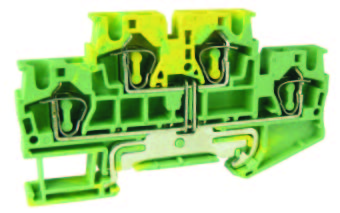 Клемма пружинная заземляющая двухуровневая UJ5-4/2-2JDE