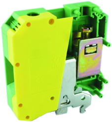 Клемма винтовая UKJ-50JD на DIN рейку для заземления