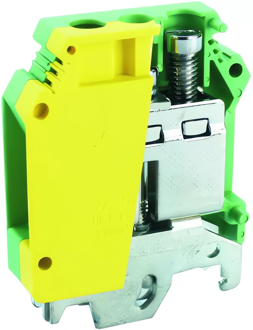 Клемма винтовая UKJ-35JD на DIN рейку для заземления