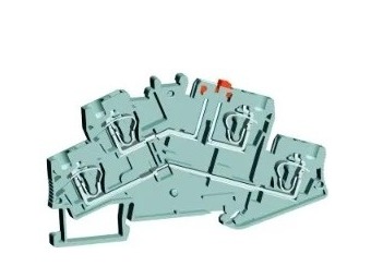 Клемма пружинная двухуровневая с разъединителем, UJ5-4/2-2FD