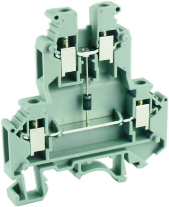 Клемма винтовая двухуровневая со встроенным диодом UKJ-4/2-2D/C