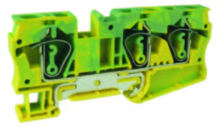 Клемма пружинная UJ5-6/1X2JDE на DIN рейку для заземления