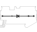 Клемма пружинная со встроенным диодом UJ5-2.5/1×2DE