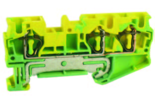 Клемма пружинная UJ5-10/1X2JDE на DIN рейку для заземления