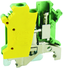 Клемма винтовая UKJ-6JD на DIN рейку для заземления