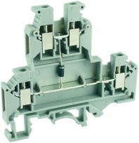 Клемма винтовая двухуровневая со встроенным диодом UKJ-4/2-2LD/C